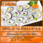 Dine In ADVOCATE DEAL 2 / 32 pieces @ R224 for this 16 Piece x 2/4/1 Salad Roll Special